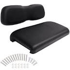 ILVGOLF Front Seat Replacement Cushions for EZGO TXT, Golf Cart Cushion Seat for EZGO TXT Front Bottom Seat Assembly, Dedicated for Front Row Seats, Black, 2 Piece Set