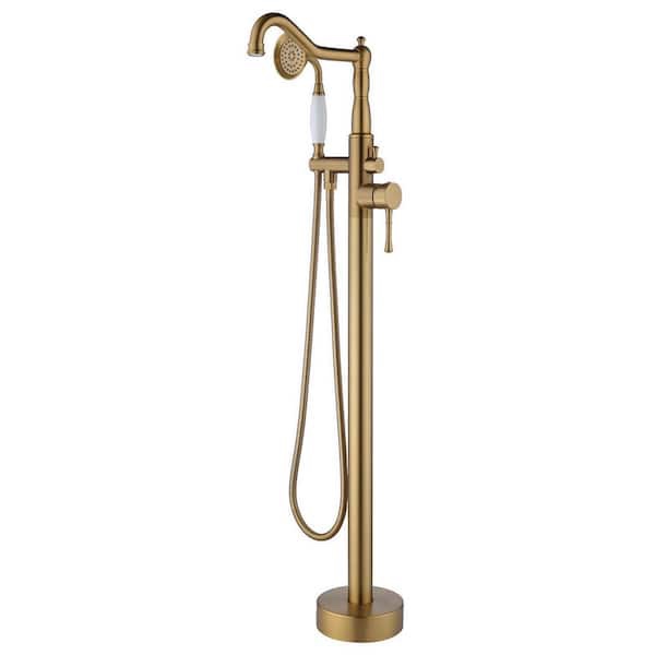 Flynama Single Handle Classical Freestanding Bathtub Faucet 