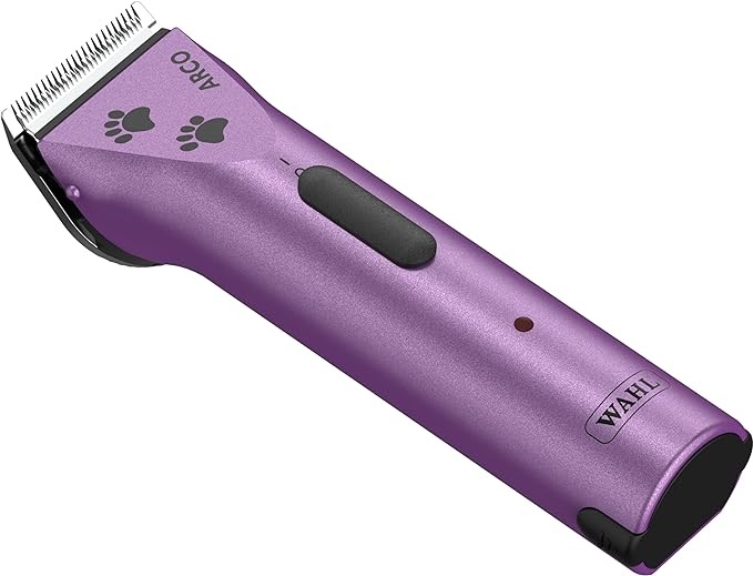 Wahl Professional Animal Arco Pet, Dog, Cat, and Horse Cordless Clipper Kit, Purple (8786-10