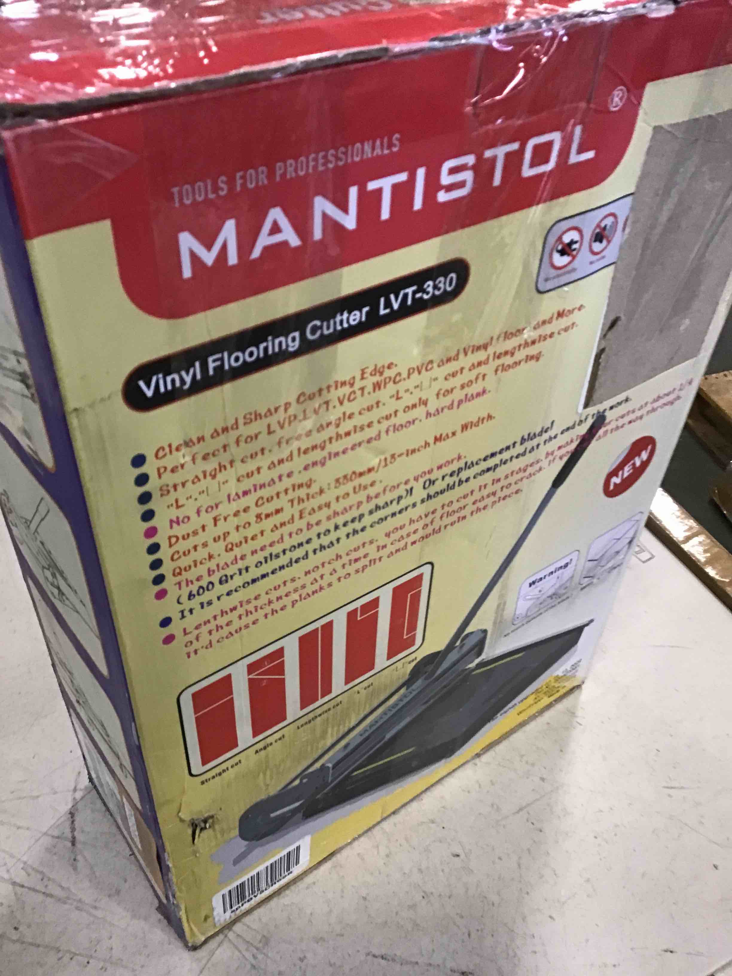 MantisTol LVT330 13" Pro Vinyl floor cutter for LVP, WPC, SPC, LVT