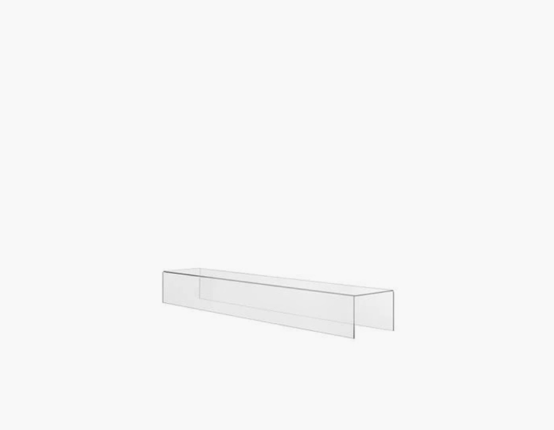 (It's broken in the sills )Acrylic Riser Display