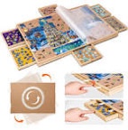 Becko Jigsaw Puzzle Board With Trays & Cover Portable Jigsaw Puzzle