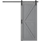 Solid Wood Paneled Finished Barn Door with Installation Hardware Kits