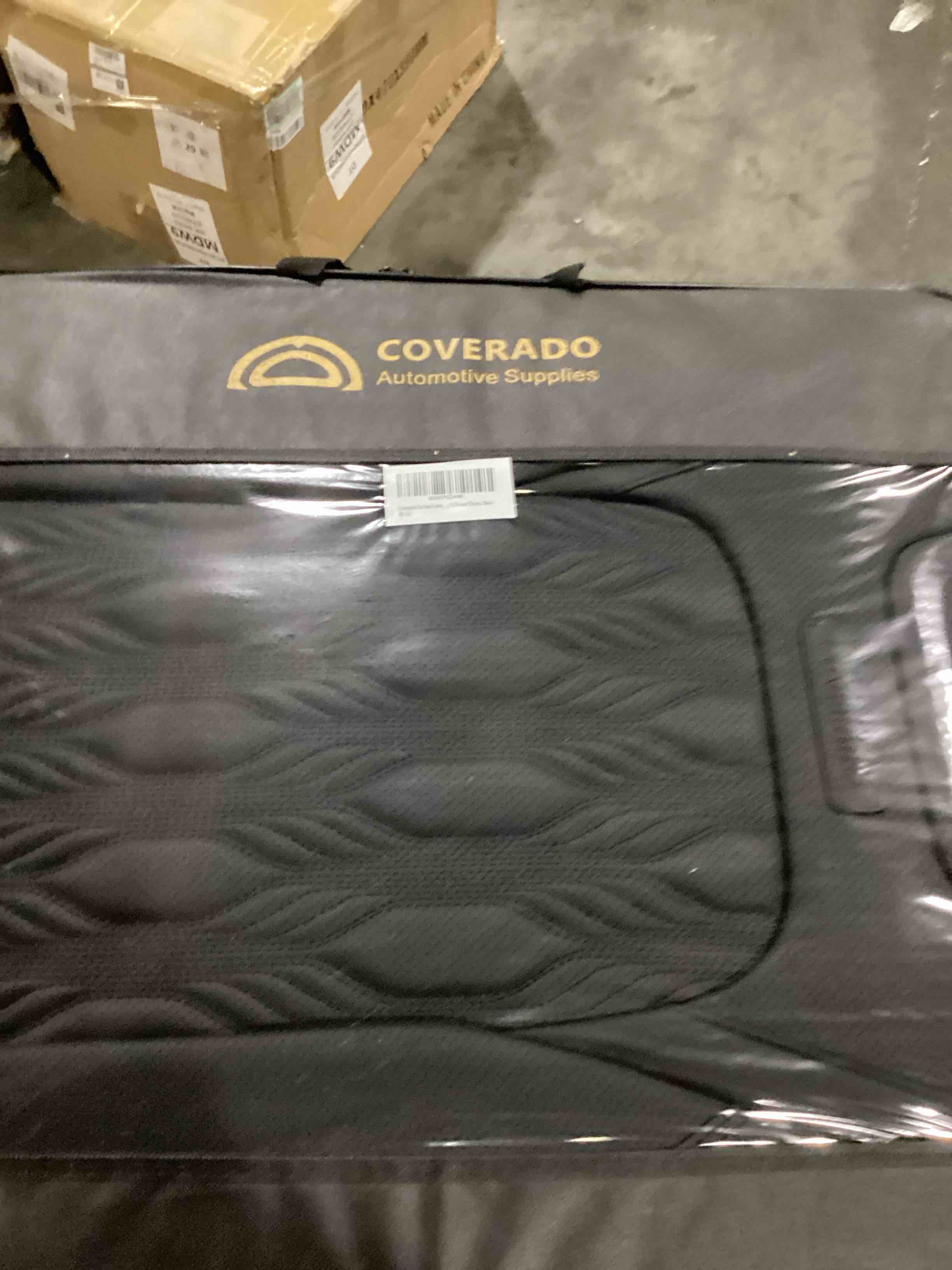 Coverado Car Seat Covers, Premium Nappa Leather Auto Seat Cushions Full Set with Embossed Pattern, Universal Fit Interior Accessories for Most Cars, Sedans, SUVs and Trucks, Black