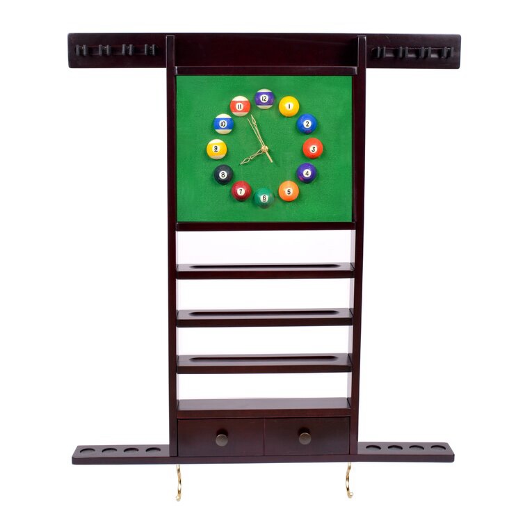 Mahogany Accuplay Billiards Wood Pool Cue Rack