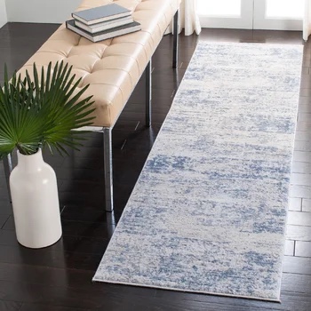 Grandview Abstract Blue/Ivory Area Rug Runner