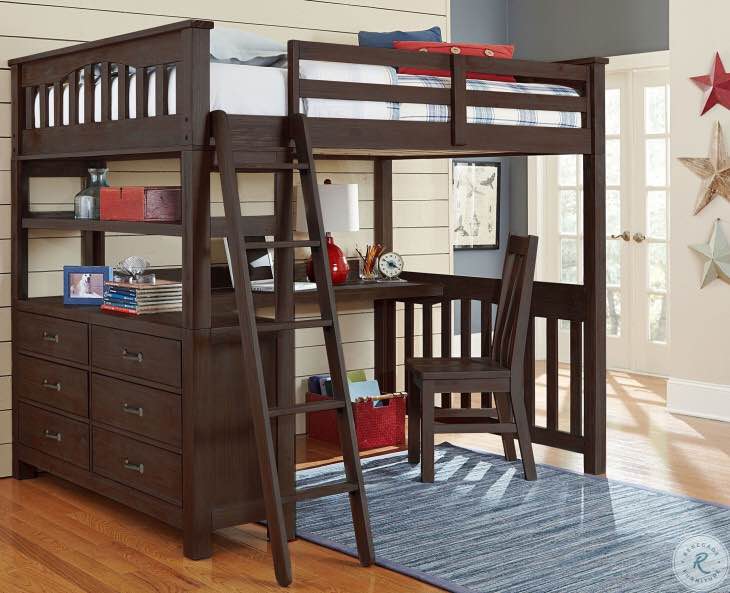 Desk Top For Highlands Espresso Full Loft Bed