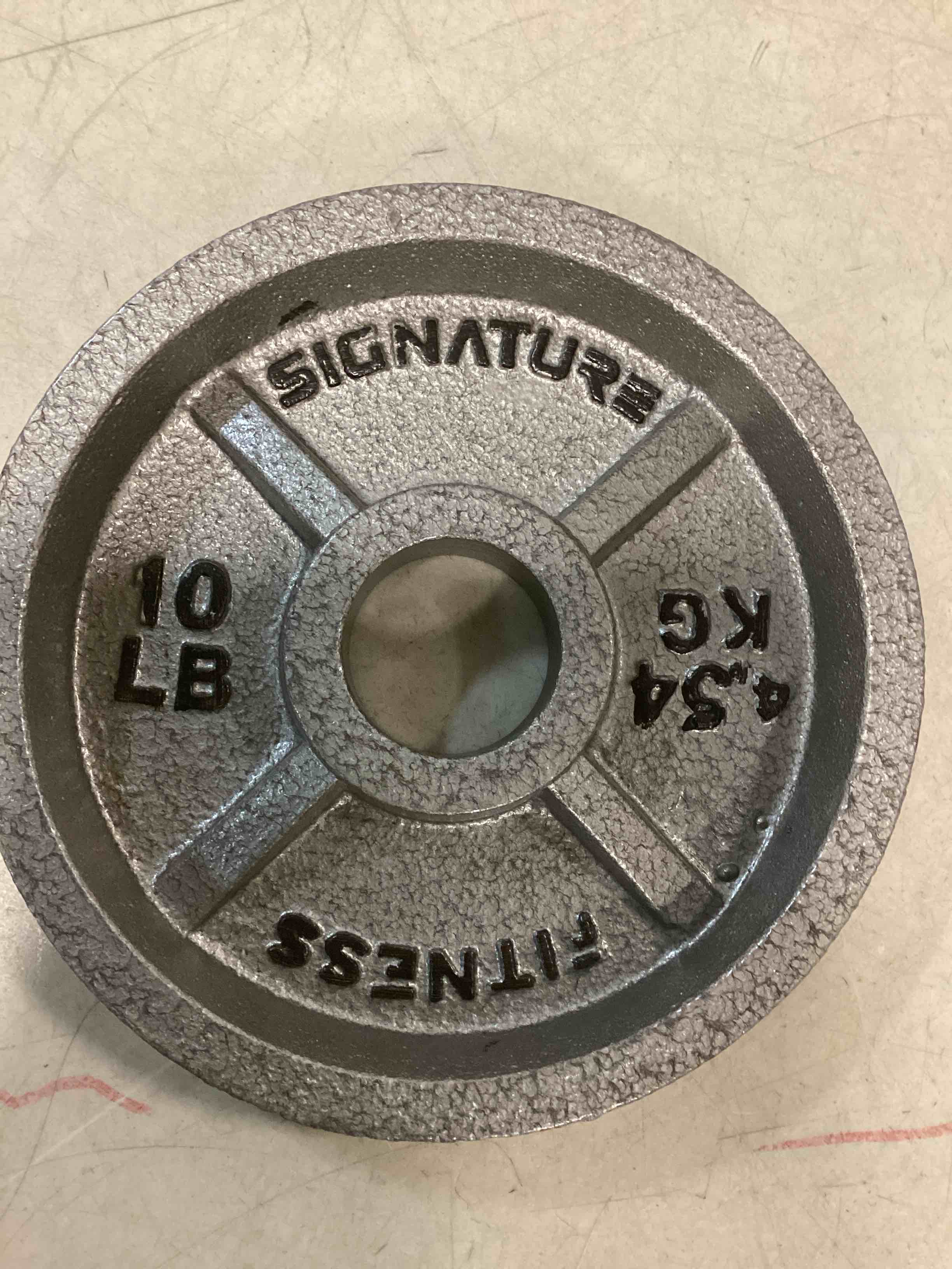 signature weight plate gray  10. LB (1 pcs 