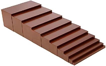 Adena Montessori Small Brown Stair Materials (7x7x14cm