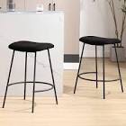 Backless chair stool black (top of chair only incomplete) one only 
