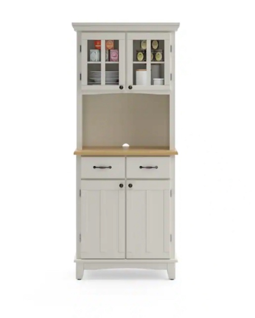 HOMESTYLES White Buffet with Hutch
