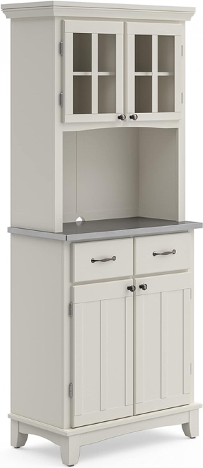 Homestyles Buffet, Server + Hutch, White (incomplete 1 box only consisting of hutch no base)