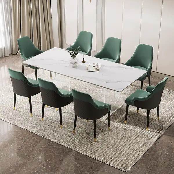 Rock slab dining table set (incomplete chairs only no table)