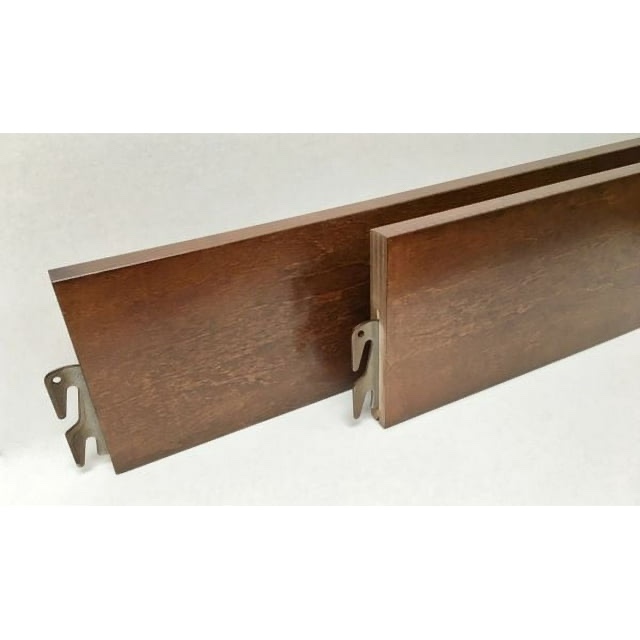 Premium Walnut Finish Wooden Bed Rails - King/Queen
