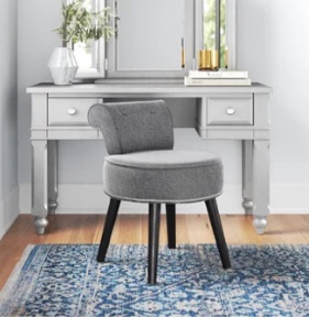 Madeline Solid Wood Vanity Stool