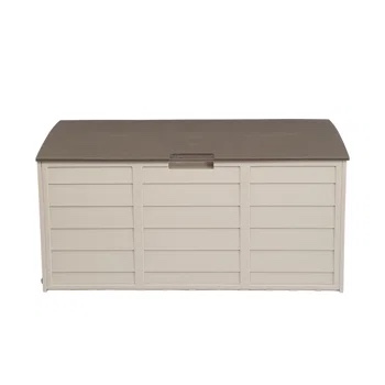Winado 75 Gallons Plastic Deck Box with Wheels( incomplete )