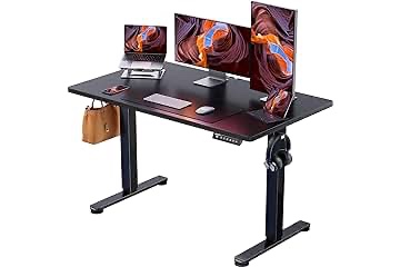 Rustic brown standing desk. Model S8