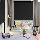 Smart roller shade. Black
