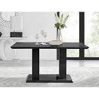 Eubanks dining table. Black. Incomplete 2 boxes of 3