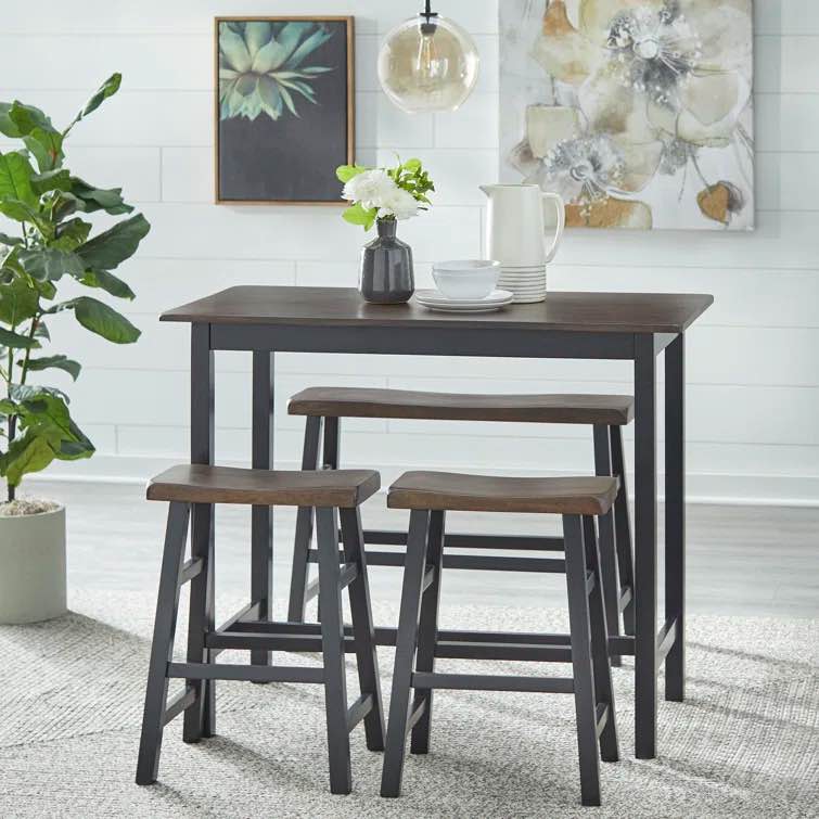 Macon 4 Piece Solid Wood Dining Set