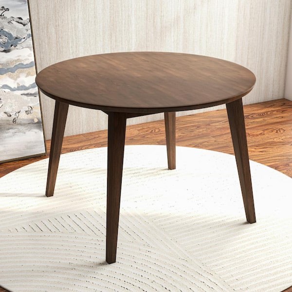 ashcroft palmer round table walnut 