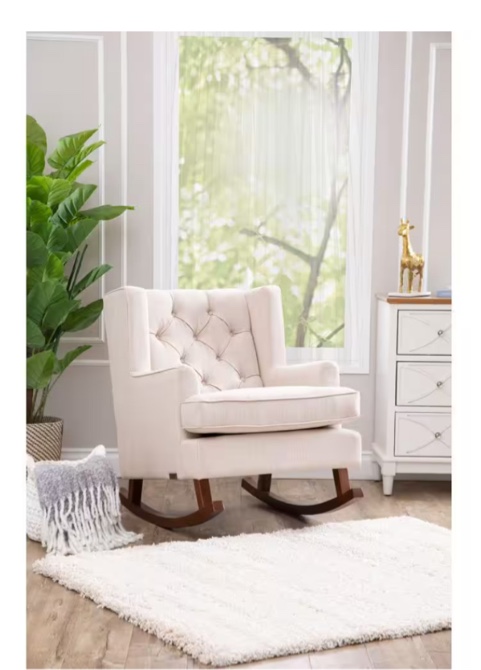 Solid Wood Modern Rocking Chair