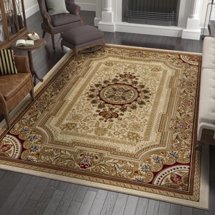 Clarence Oriental Beige Area Rug