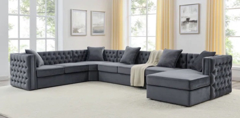 athelkenny 7 piece upholstered sectional (incomplete arms only)