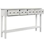 Alfonzo 60.03" Solid Wood Console Table white