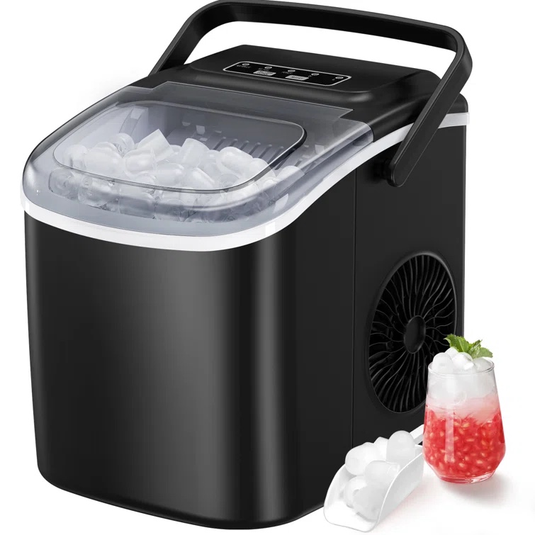 ColorLife 26 Lb. Daily Production Bullet Clear Ice Portable Ice Maker