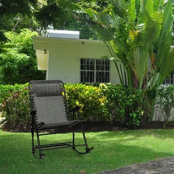 Outdoor Barthelus Rocking Metal Chair