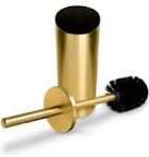 golden toilet brush with holder
