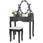 vanity set with ten bulbs black