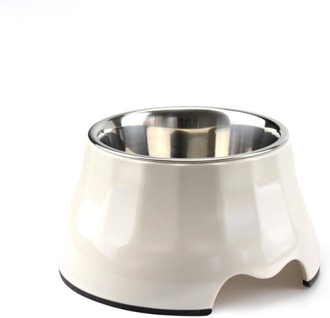Dog Bowls Cat Bowls Raised Dog Bowls Non Skid Feeding Station for Cozy Eating Dishwasher Safe for Long Legged Dogs White