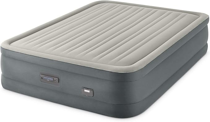 Intex PremAire Dream Support Fiber Tech Air Mattress with Built-In Pump