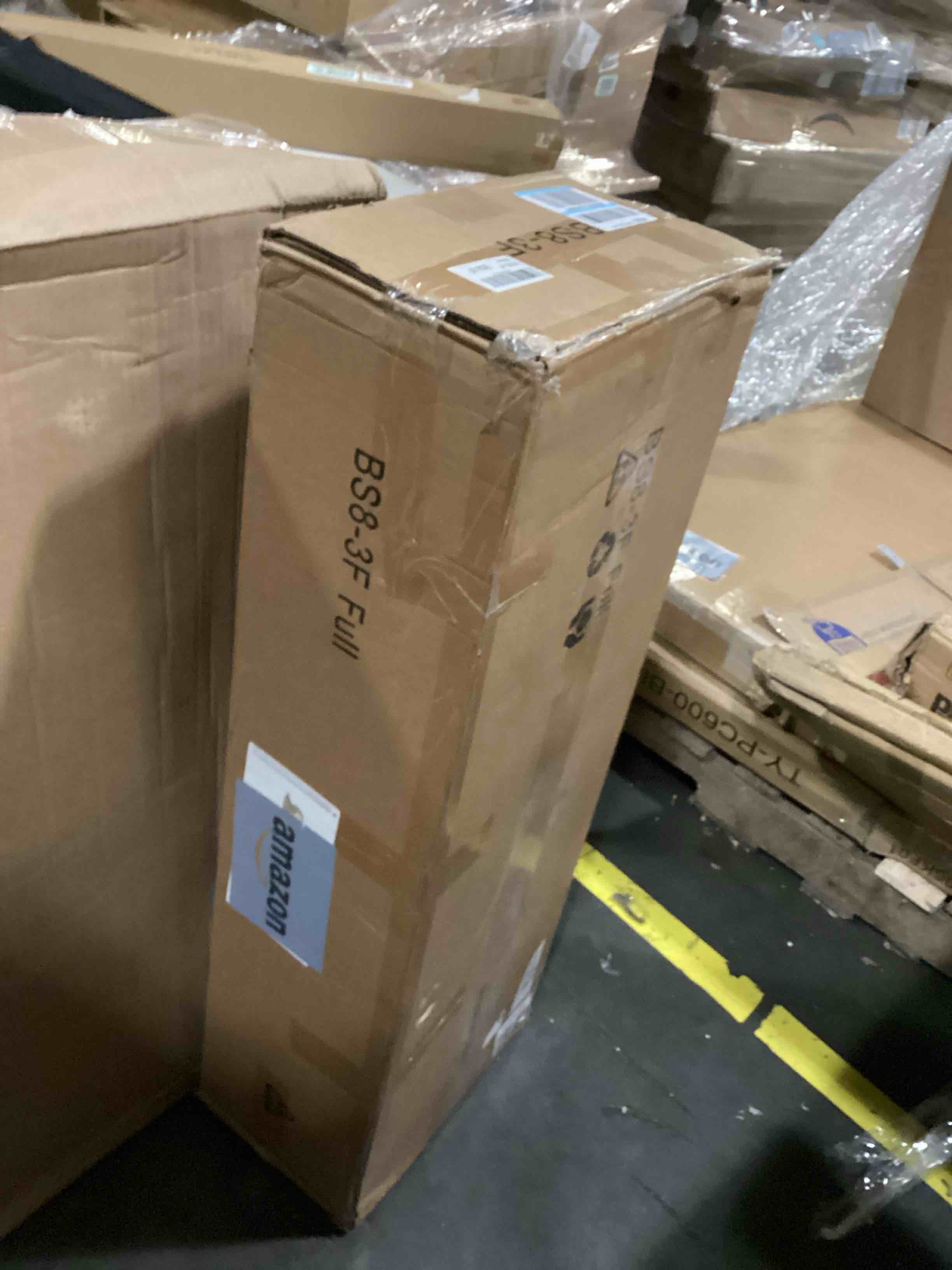 Husleephu Box Spring Full Size Bed 8 Inch, High Profile Metal Full Size