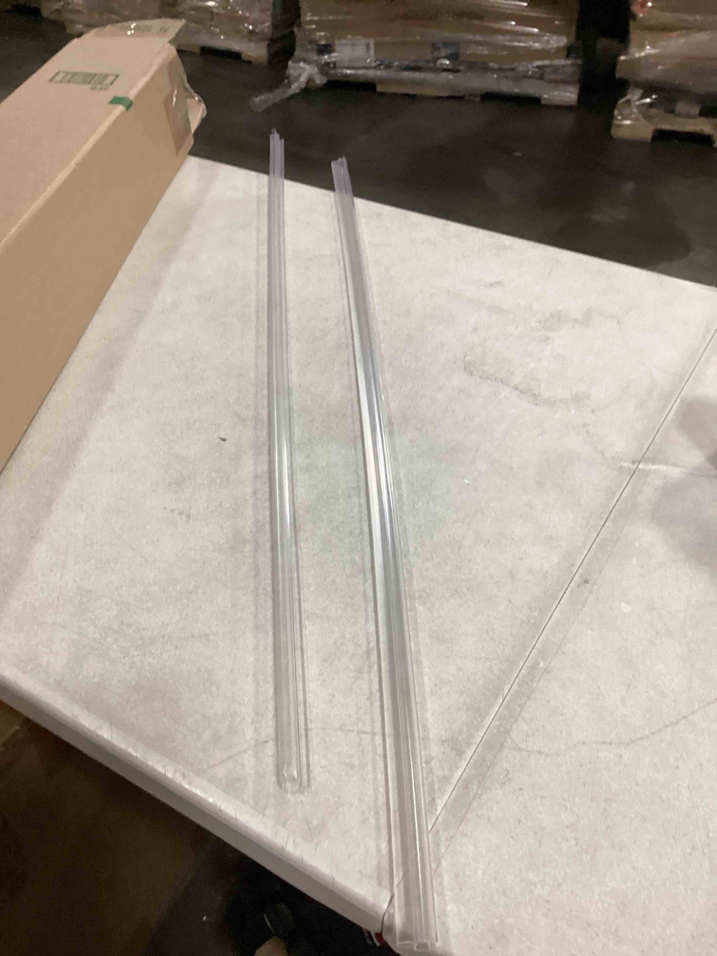 2Pack iBath Shower Door Bottom Seal, Fit 3/8"(10mm) Glass Thick, Ultra