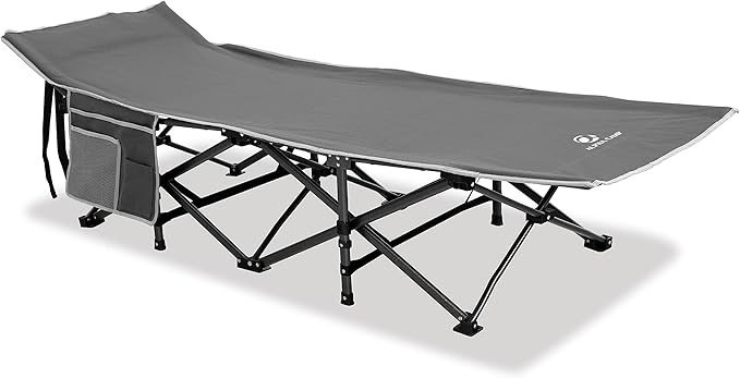 ALPHA CAMP Oversized Camping Cot Supports 600 lbs Sleeping Bed Folding Steel Frame Portable with Carry Bag
