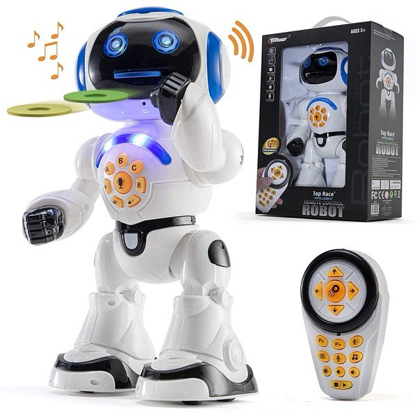 TOP RACE Remote Control RC Robot Toy Walking Talking Dancing New Factory Sealed