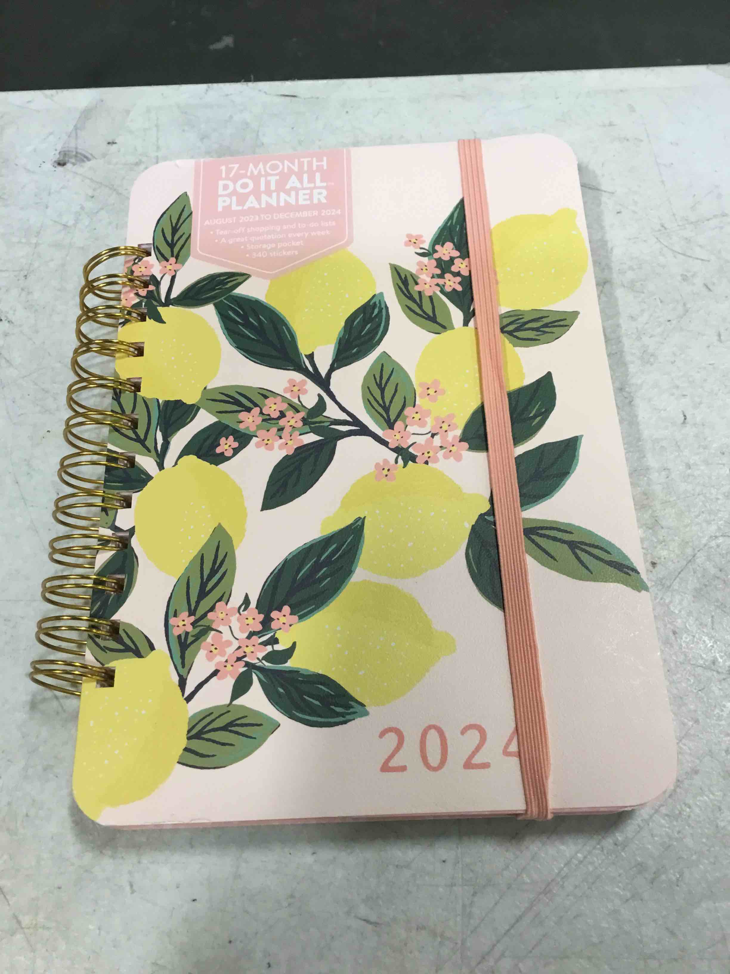 Orange Circle Studio Planner 2024 Spiral Notebook Weekly & Monthly Calendar