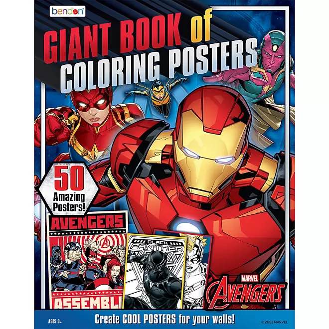  Marvel Giant Book of Coloring Posters