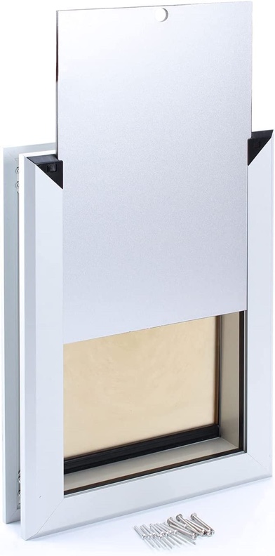 MAVRICFLEX Weatherproof Dog Door with Sliding Lock Panel, Energy Efficient Rugge