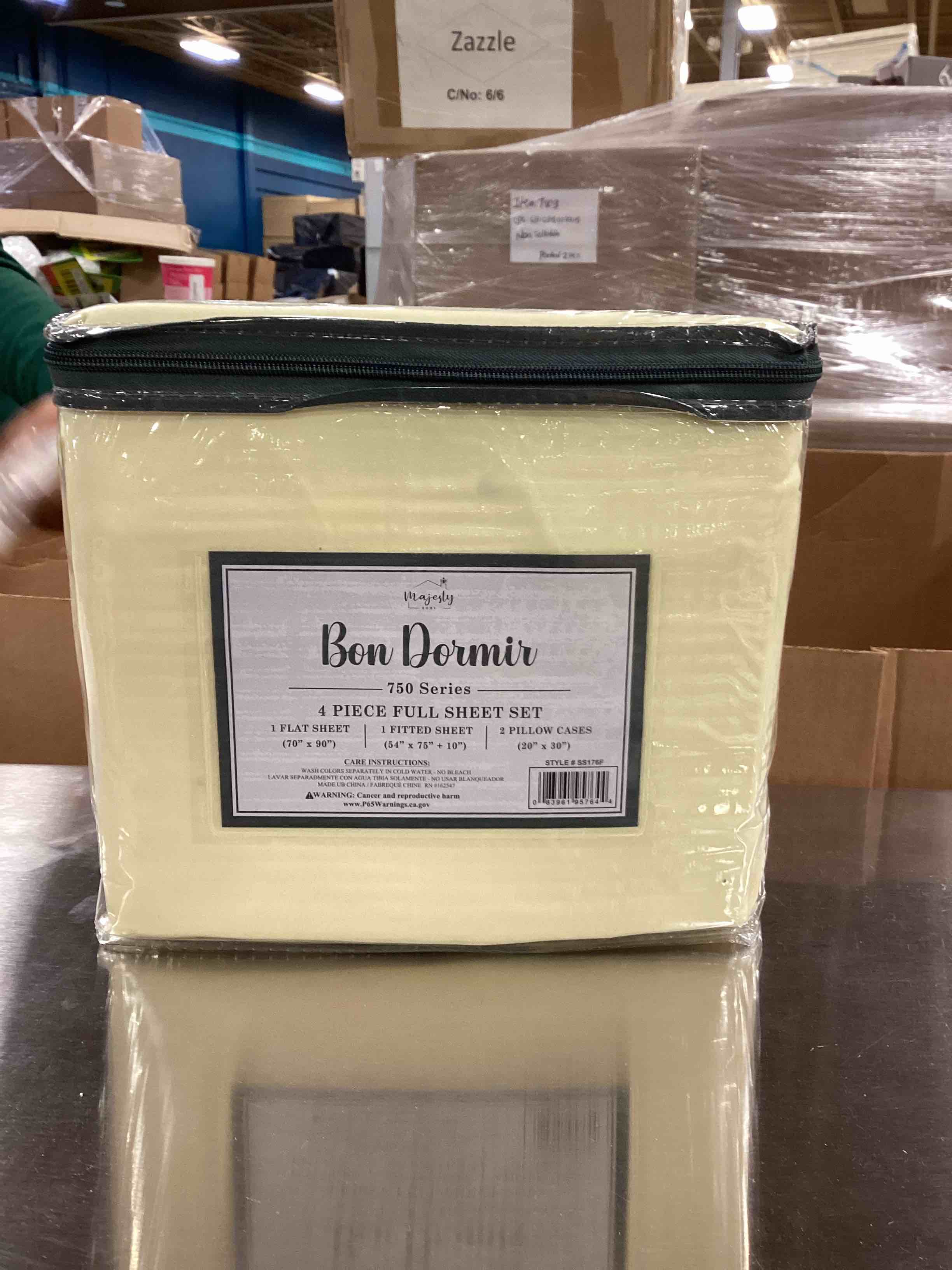 Bon Dormir 750 series 4 piece full sheet, set extra deep pockets