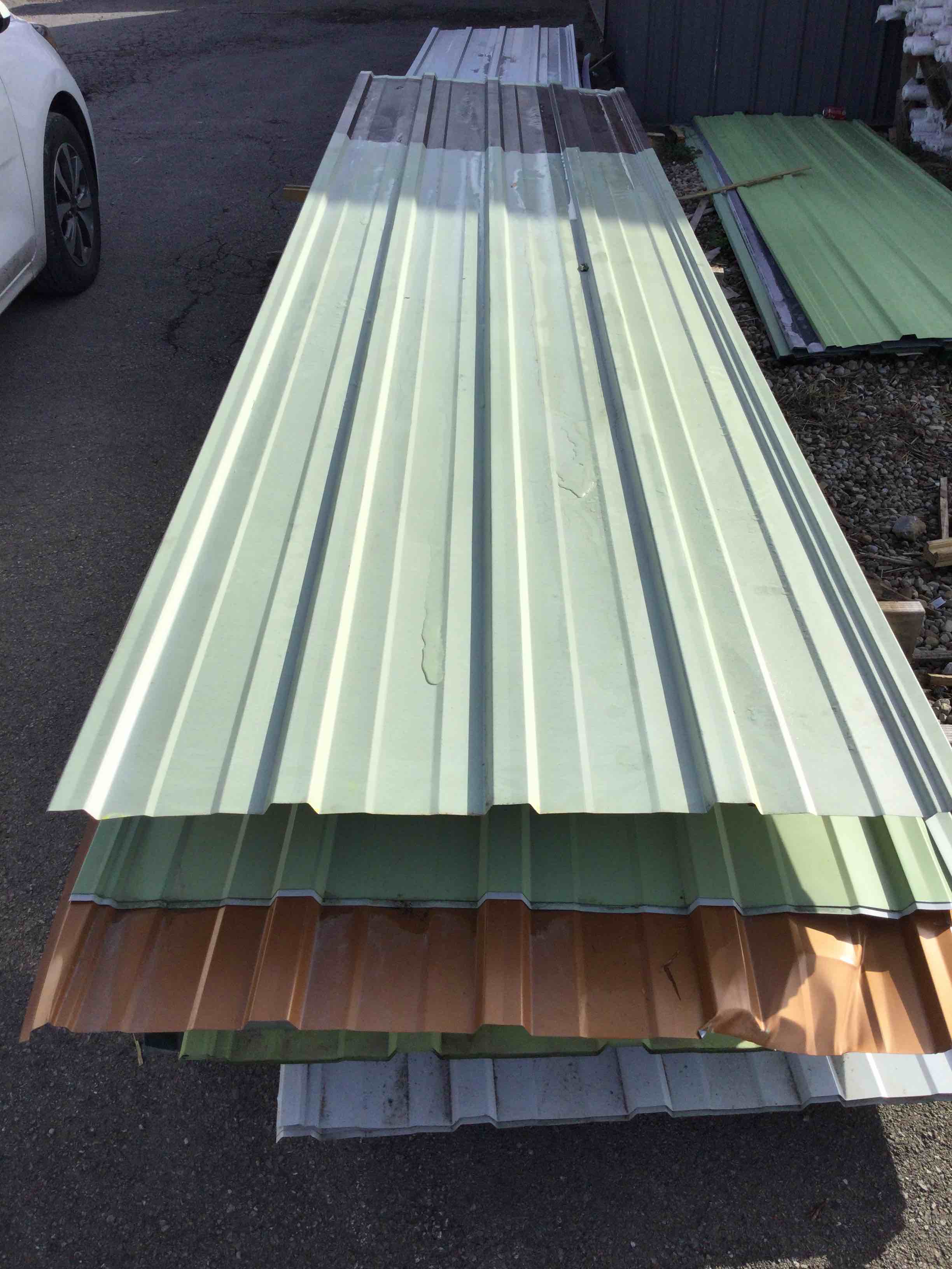 120 linear foot 12’ x 36” sheets of metal roofing your bid per linear foot 