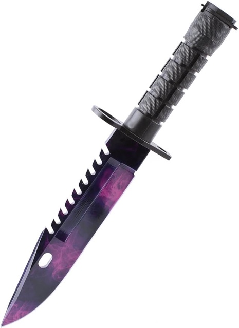 ARIKnives CSGO Bayonet Knife - Doppler Phase 2 - Trainer CSGO Knife Skin Counter-Strike Training Knife Practice Knife Hunting Knife Bayonet