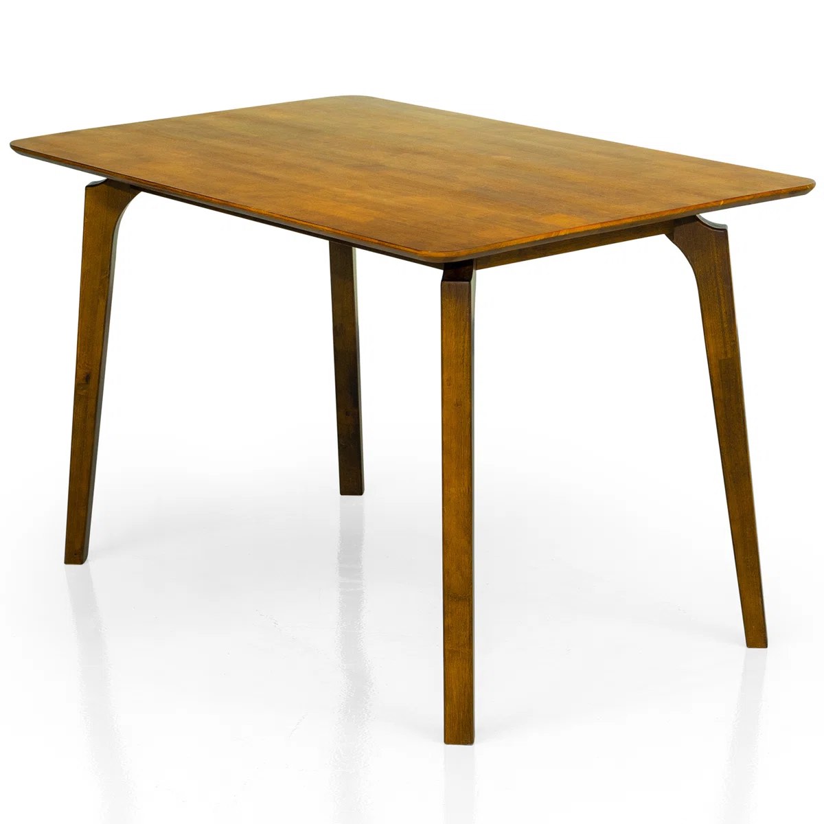 48" Modern Farmhouse Rectangular Solid Wood Dining Table for 4