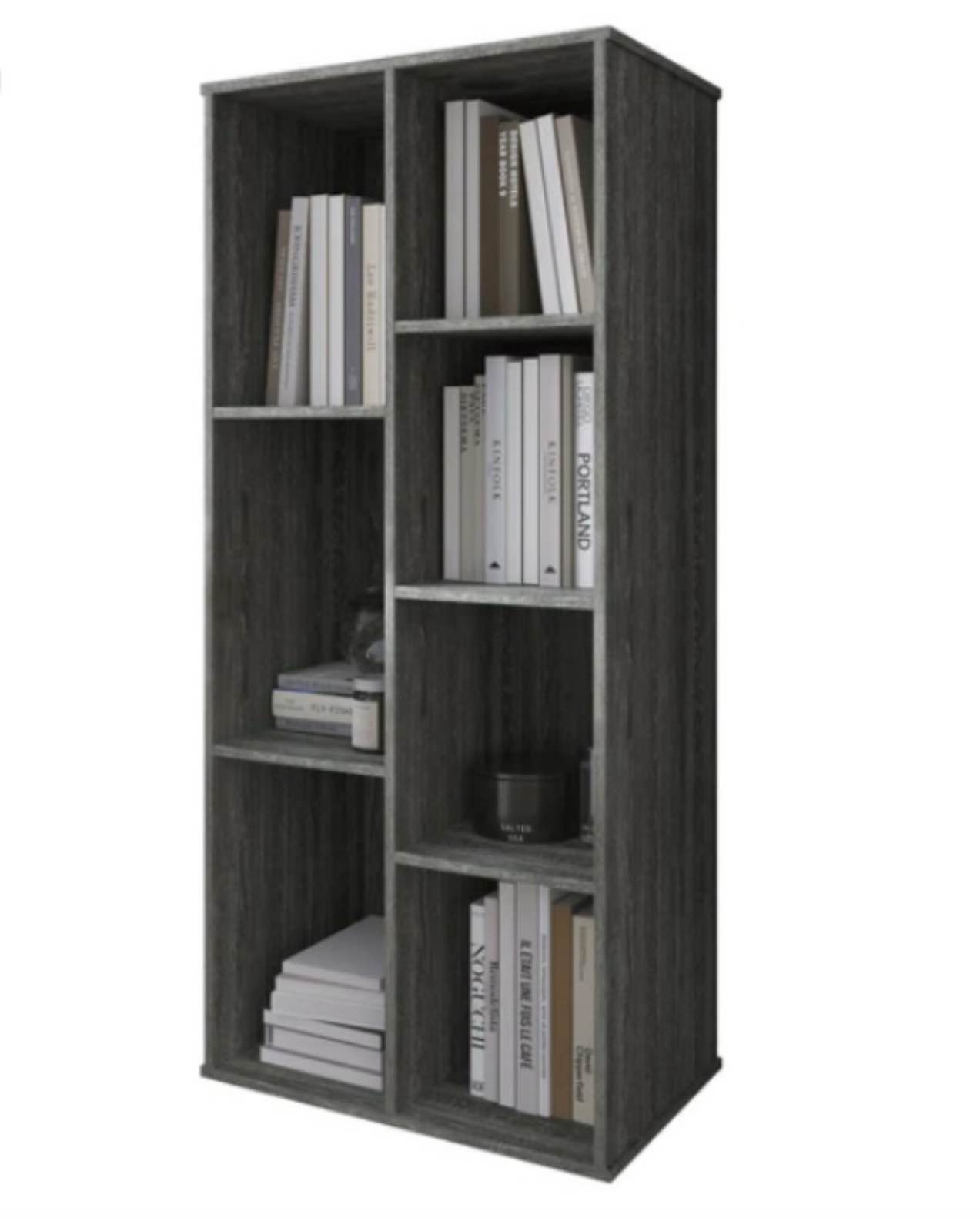 Colello Wooden Seven Cubby Shelves Bookcase
