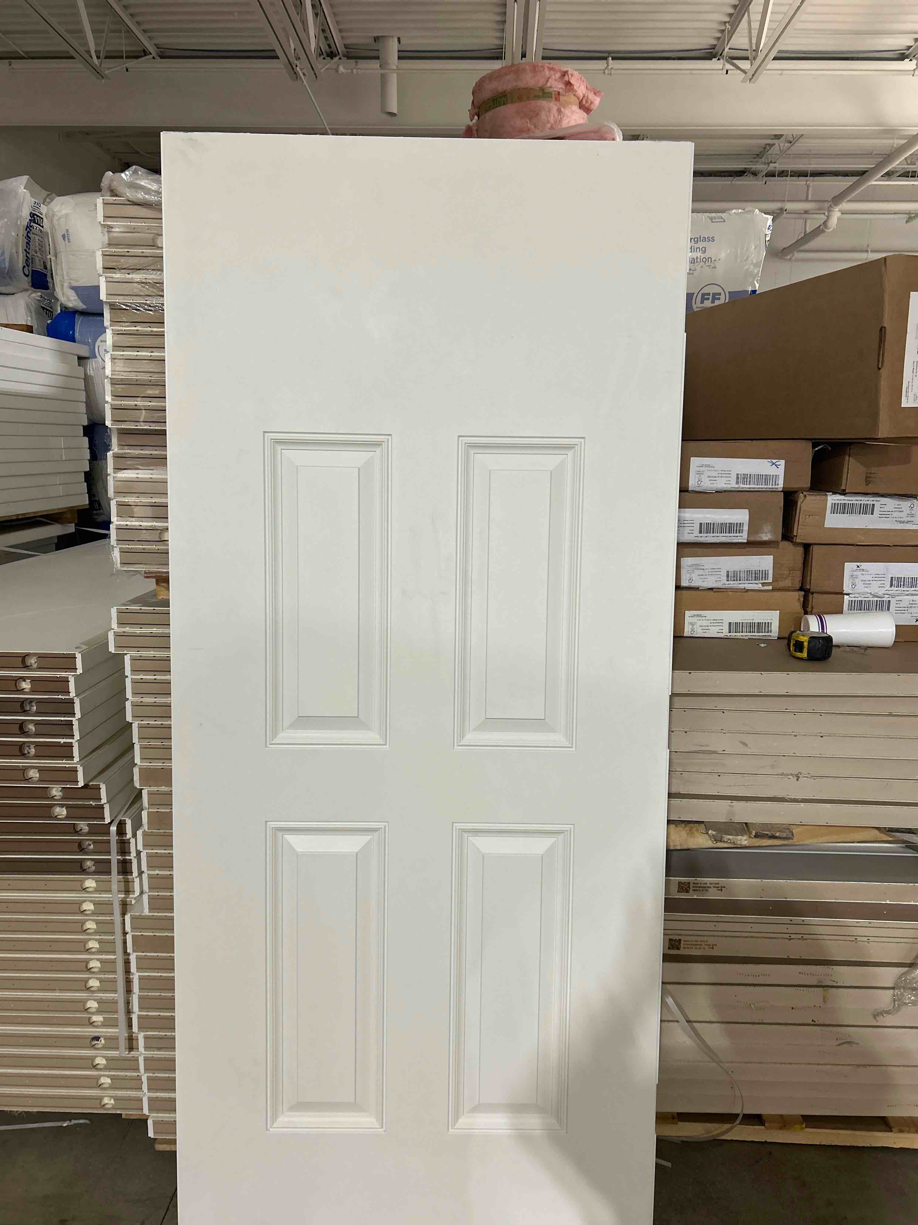36x80” 4 panel exterior door slab 