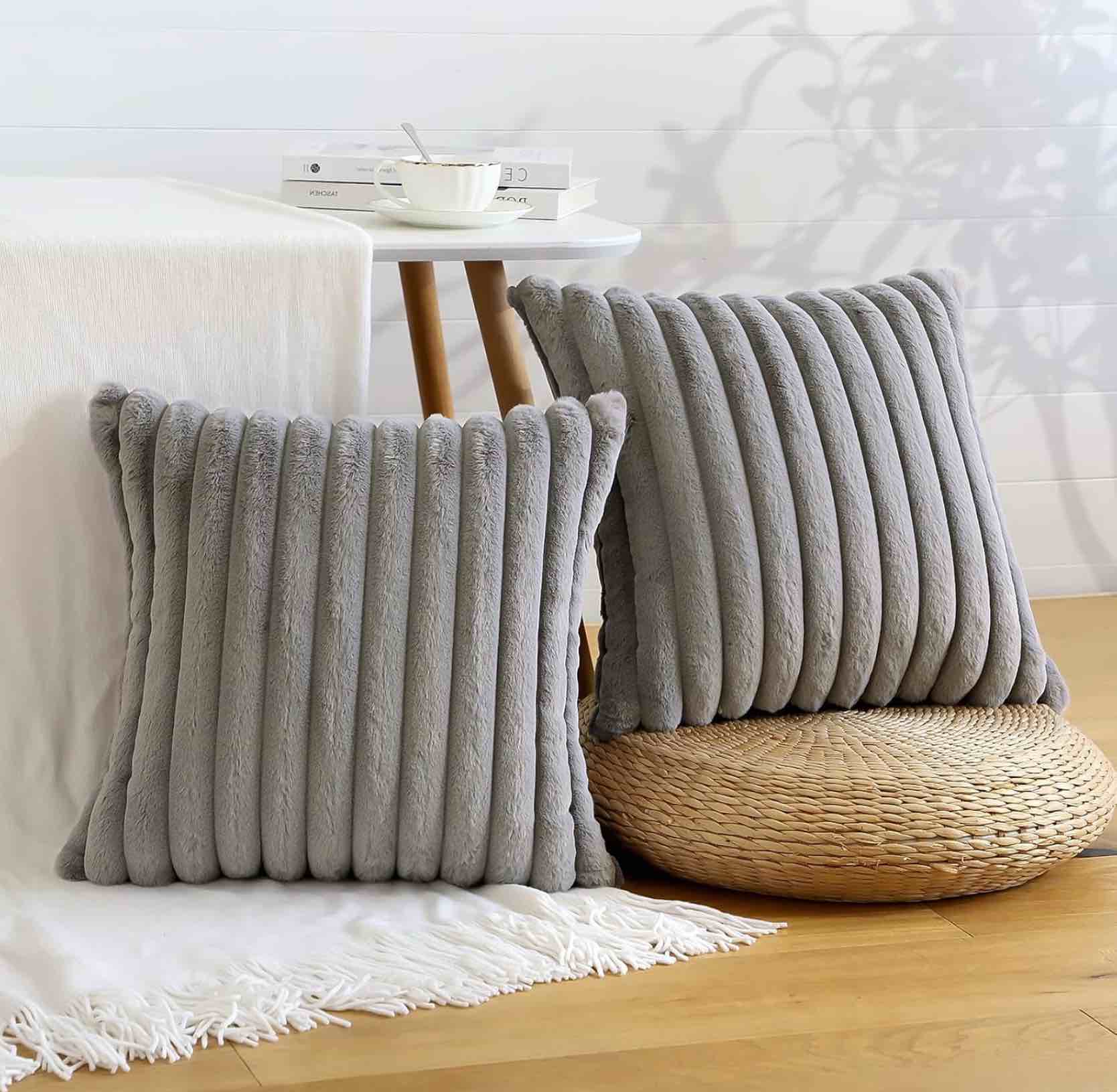 Grey Sofa Pillow 3pc