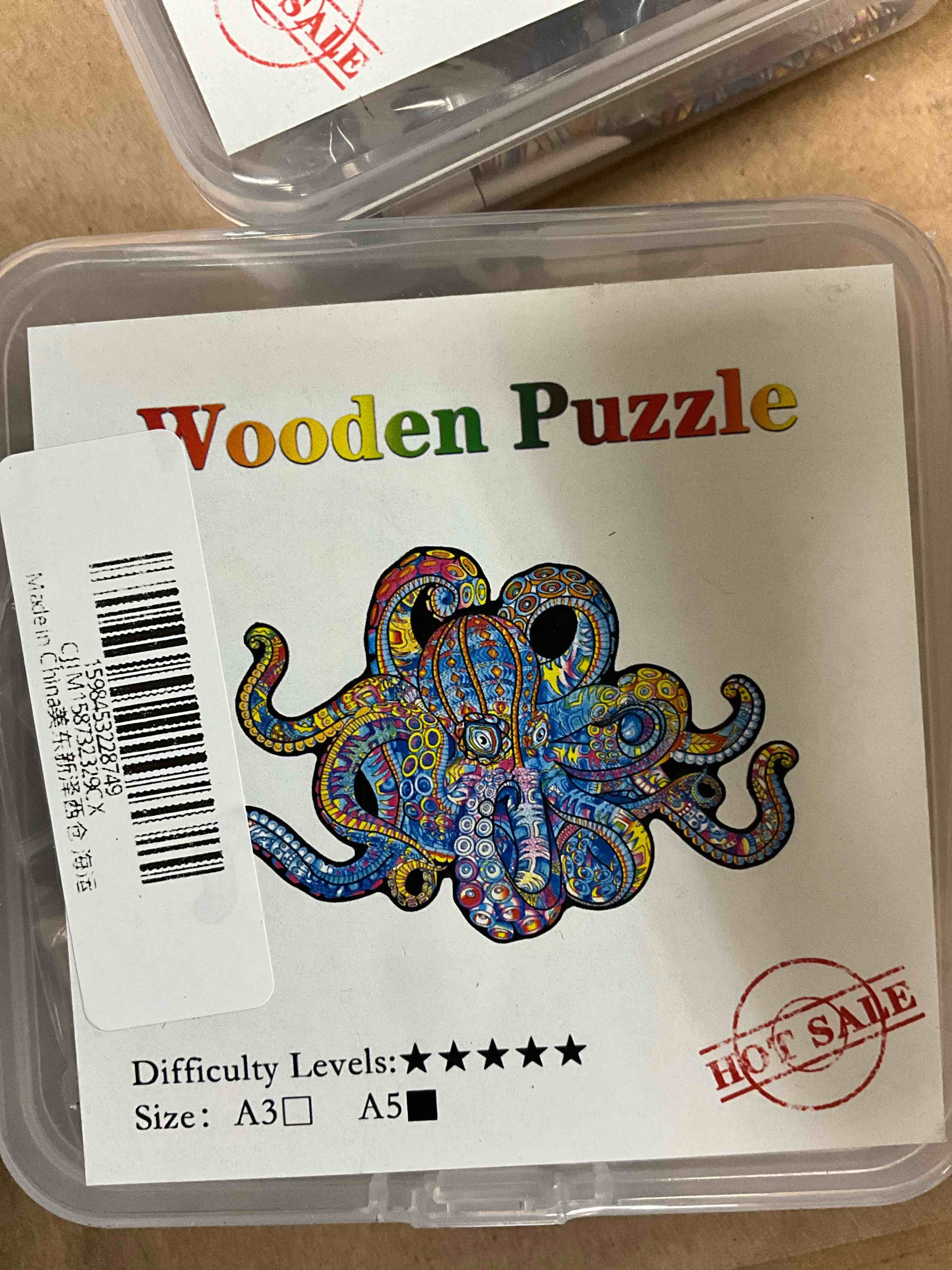 Colorful Octopus Wooden Puzzle